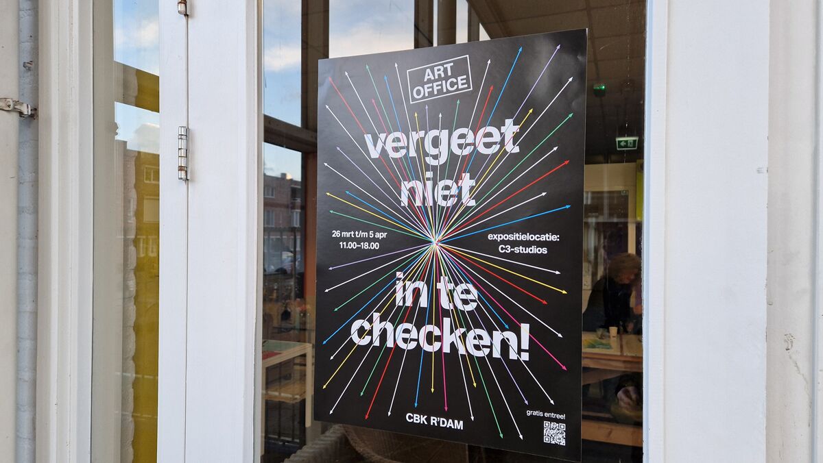 Vergeet niet in te checken! @ C3-Studios