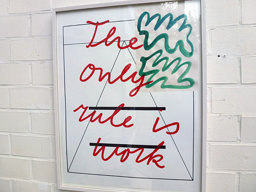 The Only Rule is Work @ Galerie Waalkens
