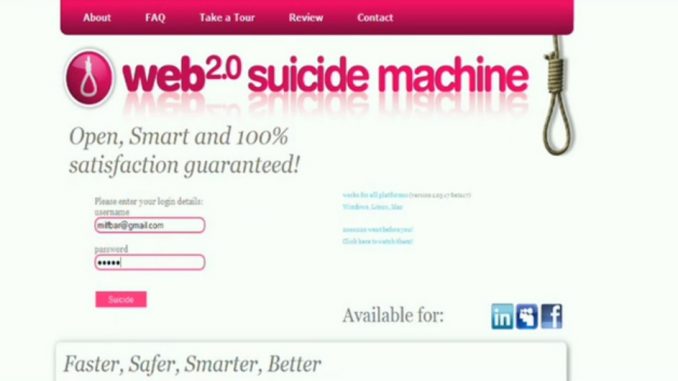 WEB 2.0 Suicide Machine Promotion