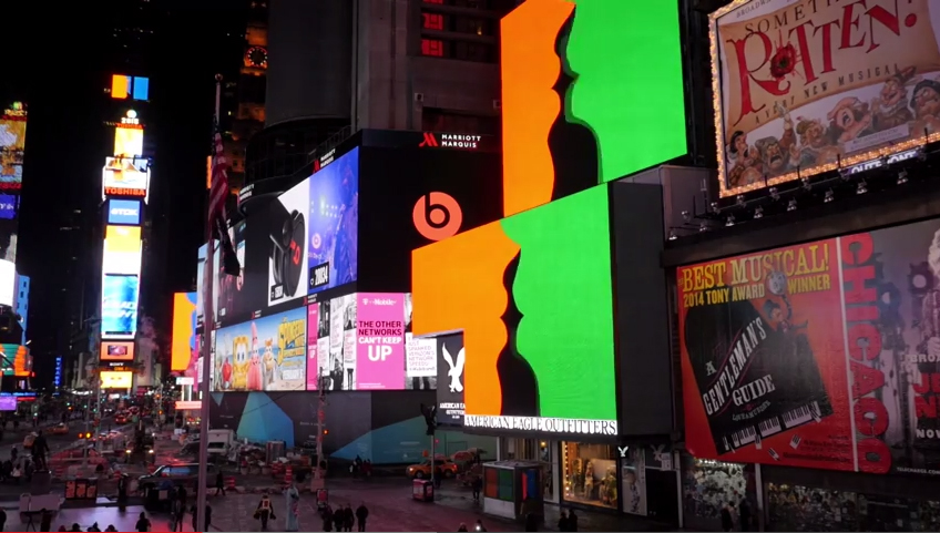 Rafaël Rozendaal @ Times Square, New York