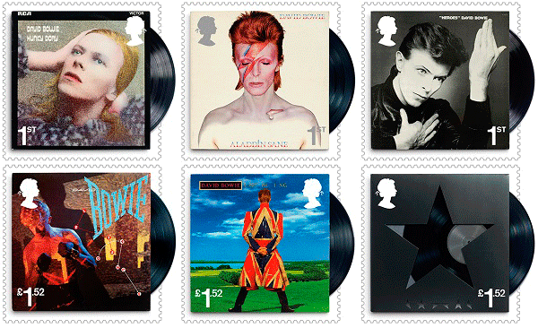 Bowie als postzegelvel